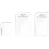 LogiLink SIM-Karten-Adapter-Set, nano / micro / standard SIM