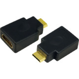 LogiLink mini Adapter, hdmi Kupplung - hdmi Stecker, 19 Pol