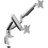 LogiLink Doppel-Monitorarm, aus Aluminium, silber