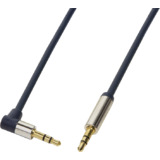 LogiLink Audiokabel, 2 x 3,5 mm Klinke, 1,0 m, gewinkelt