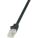 LogiLink Patchkabel, Kat. 5e, U/UTP, 3,0 m, schwarz