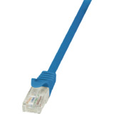 LogiLink patchkabel EconLine, Kat. 6, U/UTP, 0,25 m, blau