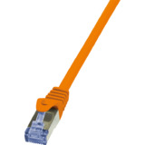 LogiLink Patchkabel, Kat. 6A, S/FTP, 1,0 m, orange