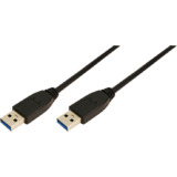 LogiLink usb 3.0 Kabel, usb-a - usb-a Stecker, 1,0 m,schwarz