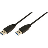 LogiLink usb 3.0 Kabel, usb-a - usb-a Stecker, 2,0 m,schwarz
