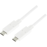 LogiLink usb 3.1 Kabel, usb-c - usb-c Stecker, 0,5 m, weiß