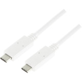 LogiLink usb 3.1 Kabel, usb-c - usb-c Stecker, 1,0 m, weiß