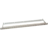 LogiLink modular Patch panel Kat.6A, 24 Port, lichtgrau