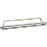 LogiLink 19" keystone Patch Panel, geschirmt, lichtgrau