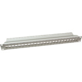 LogiLink 19" keystone Patch Panel, ungeschirmt, lichtgrau