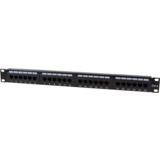 LogiLink 19" patch Panel Kat.6, 24-Ports, schwarz, 1HE