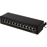 LogiLink desktop Patch panel Kat.6, geschirmt, 12 Port