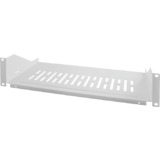 LogiLink 19" Fachboden, 2 HE, Festeinbau, (T)250 mm