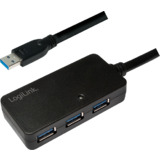 LogiLink usb 3.0 aktives Verlängerungskabel mit USB-Hub, 10m