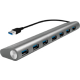 LogiLink usb 3.0 Hub, 7-Port, Aluminiumgehuse, grau