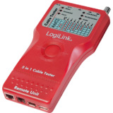 LogiLink kabeltester 5-in-1, mit Remote Einheit, rot