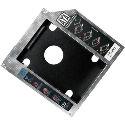 LogiLink 2,5" SATA Festplatten Caddy, (H)9,5 mm, schwarz