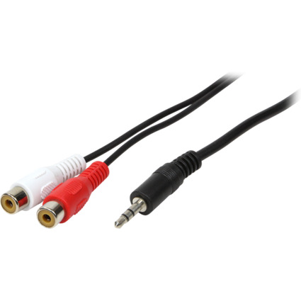 LogiLink Audiokabel, 2 x Cinchkupplung - 3,5 mm Klinken-