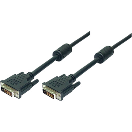 LogiLink DVI-D 24+1 Kabel, Dual Link, schwarz, 2,0 m