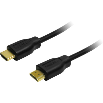 LogiLink HDMI Anschlusskabel, A-Stecker - A-Stecker, 0,5 m