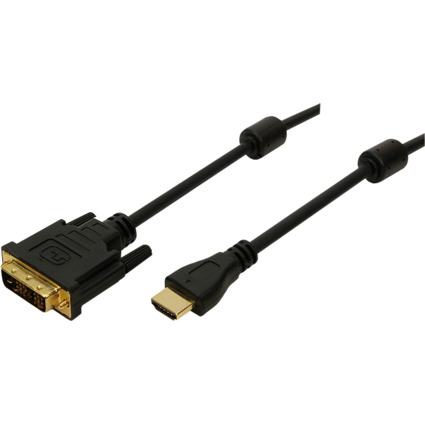 LogiLink HDMI - DVI-D 18+1 Monitorkabel, 3,0 m