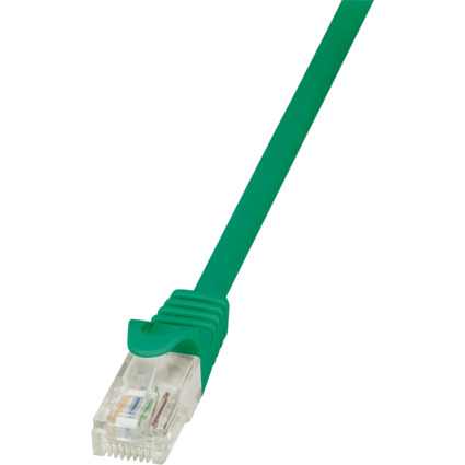 LogiLink Patchkabel EconLine, Kat. 6, U/UTP, 1,0 m, grün