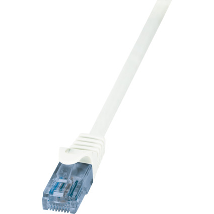 LogiLink Patchkabel EconLine, Kat. 6A, U/UTP, 1,5 m, weiß