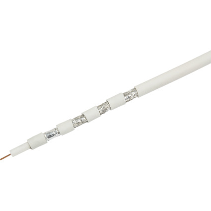 LogiLink SAT Koaxialkabel, 100 m, weiß