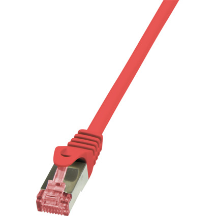 LogiLink Patchkabel, Kat. 6, S/FTP, 0,25 m, rot