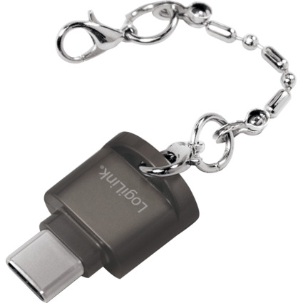 LogiLink USB 2.0 Card Reader als Schlüsselanhänger, schwarz