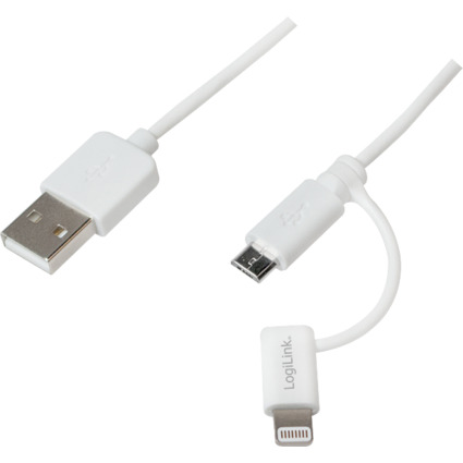 LogiLink Daten- & Ladekabel, USB - Micro USB Stecker, 1,0 m