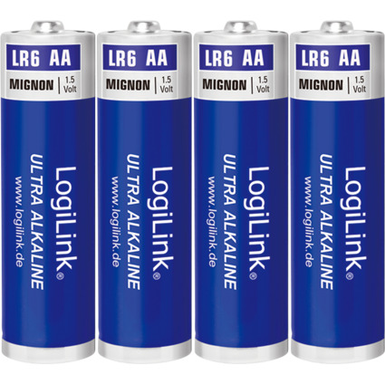 LogiLink Alkaline Batterie "Ultra Power", Mignon (AA/LR6)