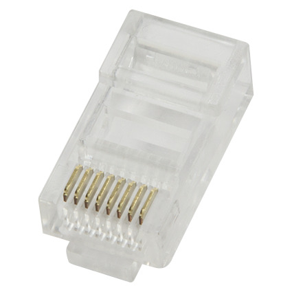 LogiLink RJ45 Stecker für Rundkabel, Kat.5e, ungeschirmt