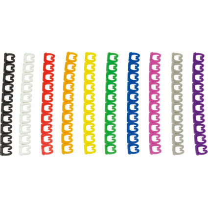 LogiLink Kodierungsringe fr Patchkabel, farbig sortiert