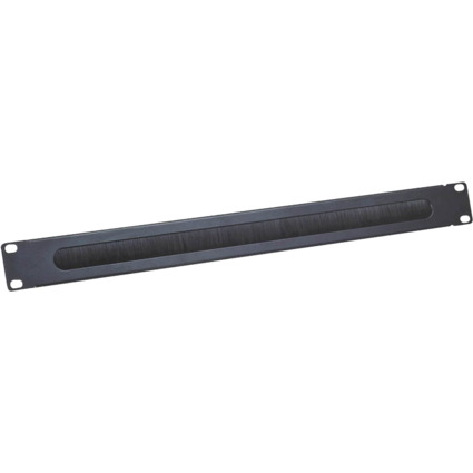 LogiLink 19" Kabeldurchführungspanel, 1 HE,schwarz (RAL9005)