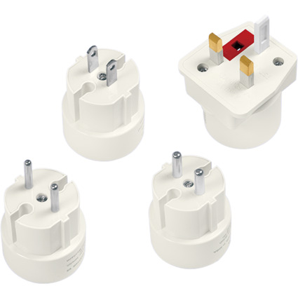 LogiLink Reise-Adapter-Set (EU/UK/US), wei