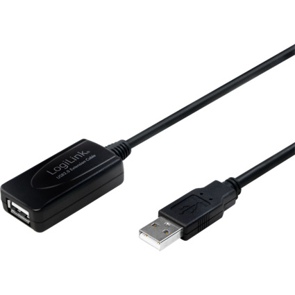 LogiLink USB 2.0 Aktives Verlängerungskabel, 10,0 m
