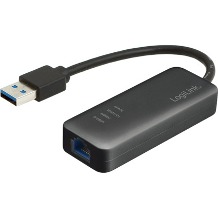 LogiLink USB 3.0 - Gigabit Ethernet Adapter, schwarz