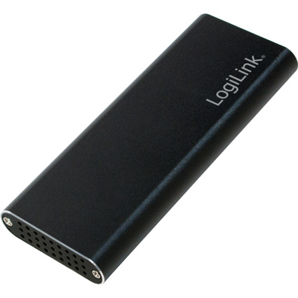 LogiLink M.2 SATA Festplatten-Gehuse, USB 3.1, schwarz