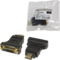 LogiLink HDMI Stecker - DVI-D 24+1 Kupplung Adapter, schwarz