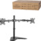 LogiLink Doppel-Monitorarm mit Standfuß, Armlänge: 460 mm