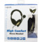 LogiLink Headset High Quality, mit Ohrpolster, schwarz/gold