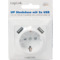 LogiLink Unterputz-Steckdose, wei, mit 2x USB-Port