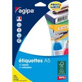 agipa Universal-Etiketten, 20 x 67 mm, weiß