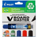 PILOT whiteboard-marker V board MASTER, Rundspitze, 5er Etui