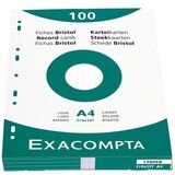 EXACOMPTA Karteikarten, din A4, blanko, grün