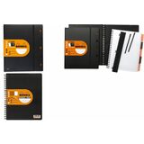 RHODIA collegeblock EXABOOK, A4+, kariert, schwarz