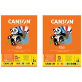 CANSON tonpapierblock Kids, 240 x 320 mm, 185 g/qm, 10 Blatt