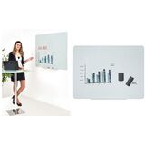 Bi-Office Glas-Magnettafel, 900 x 600 mm, wei