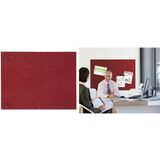 Bi-Office Filztafel, rahmenlos, 1.200 x 900 mm, burgunderrot
